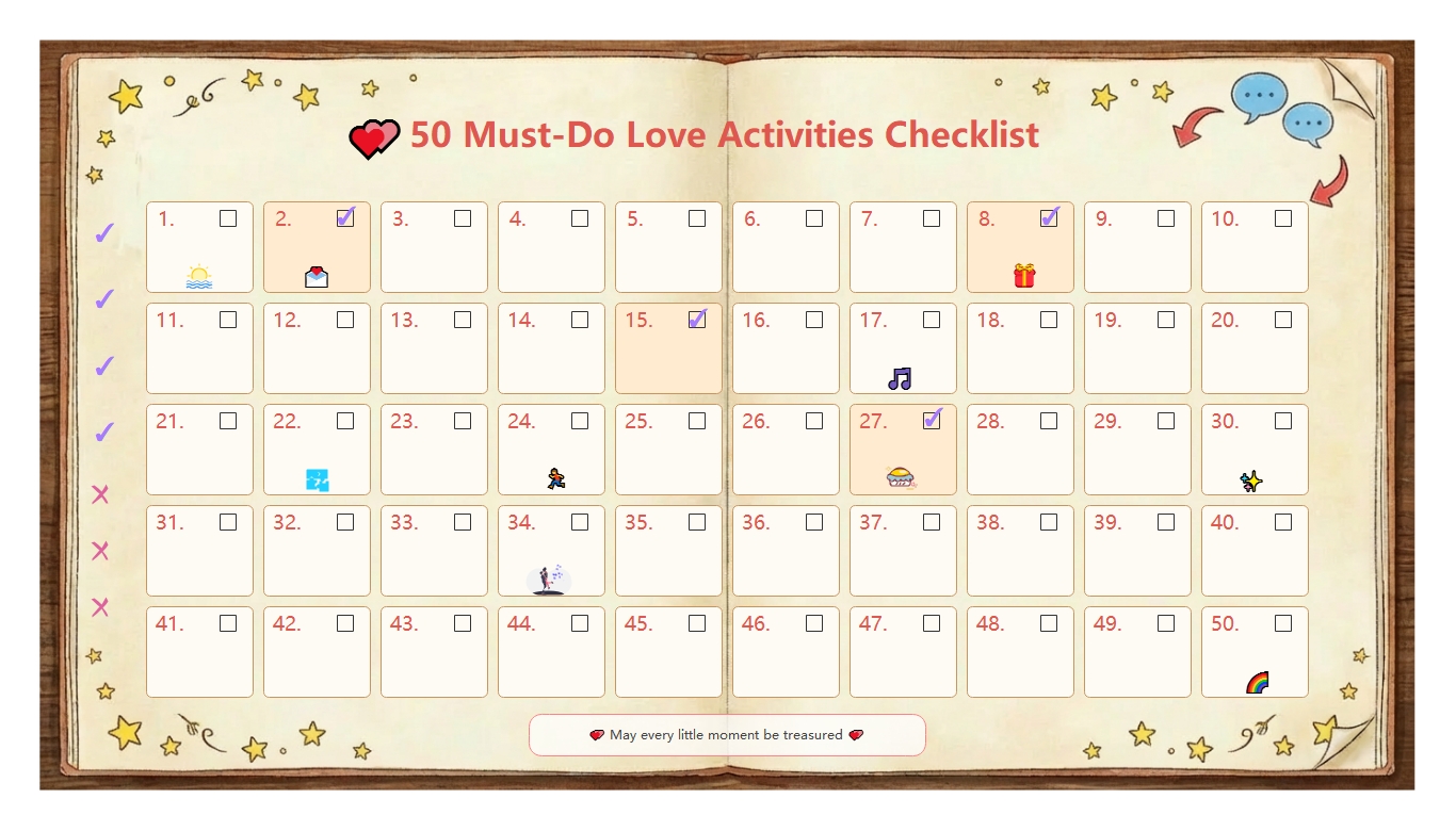 Valentine's Day checklist