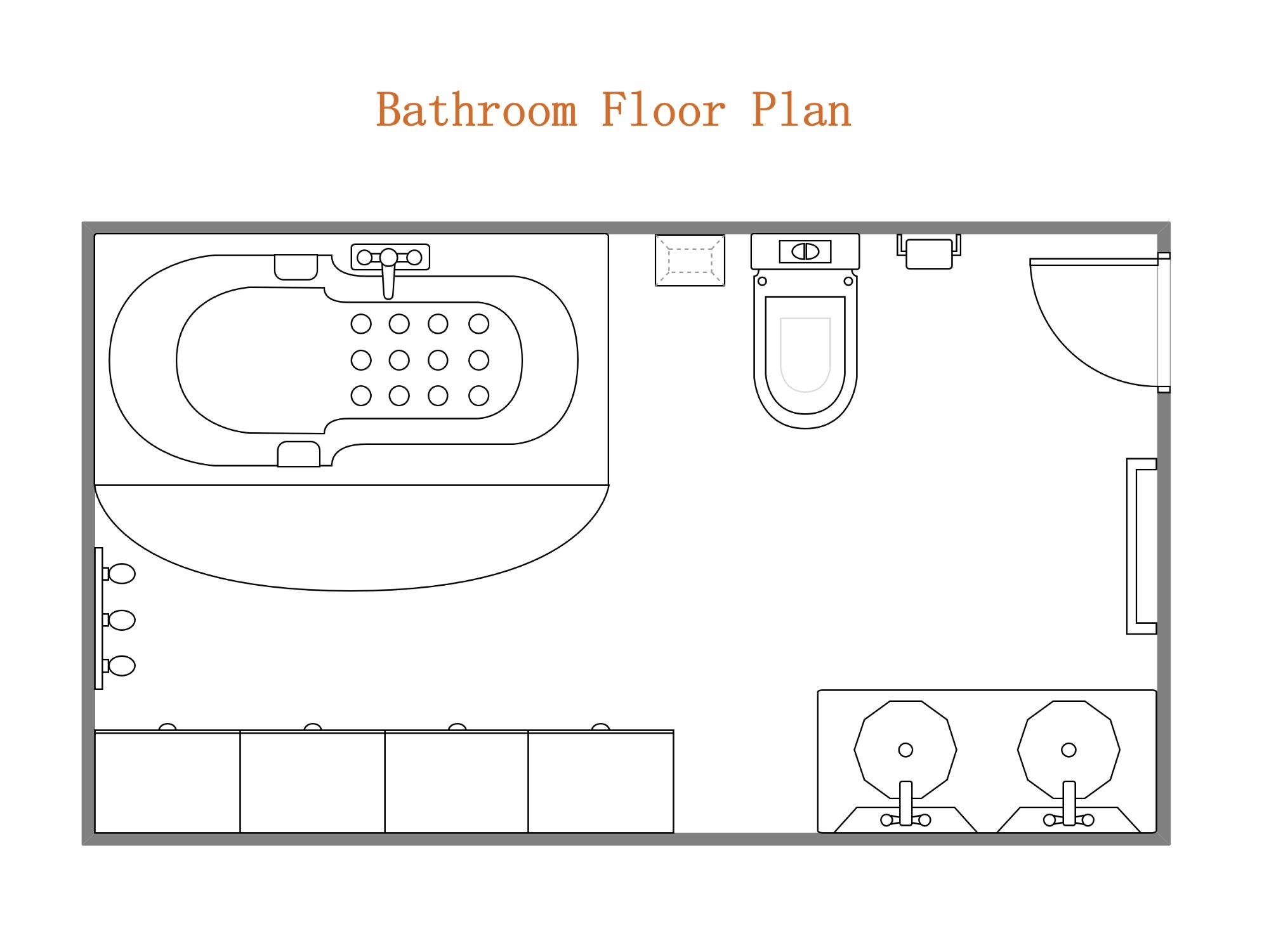 bathroom floor plan